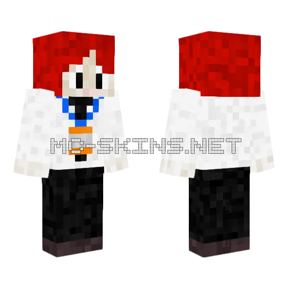 Jimin Dope MV Minecraft skin, front and back