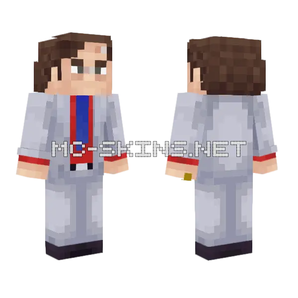 Jimmy McGill RWB Suit Minecraft skin, front and back