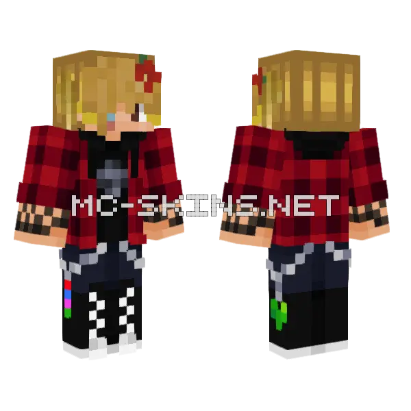Jimmy Past Life Minecraft skin, front and back