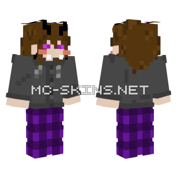 Jimmy Perez Minecraft skin, front and back