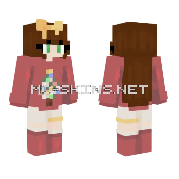 Jingle Bells RB Used Minecraft skin, front and back