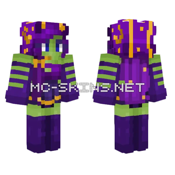 Jingles Minecraft skin, front and back