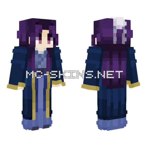 Jinshi The Apothecary Diaries Minecraft skin, front and back