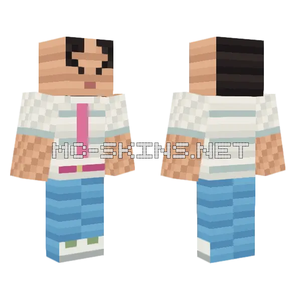 Jinu Minecraft skin, front and back