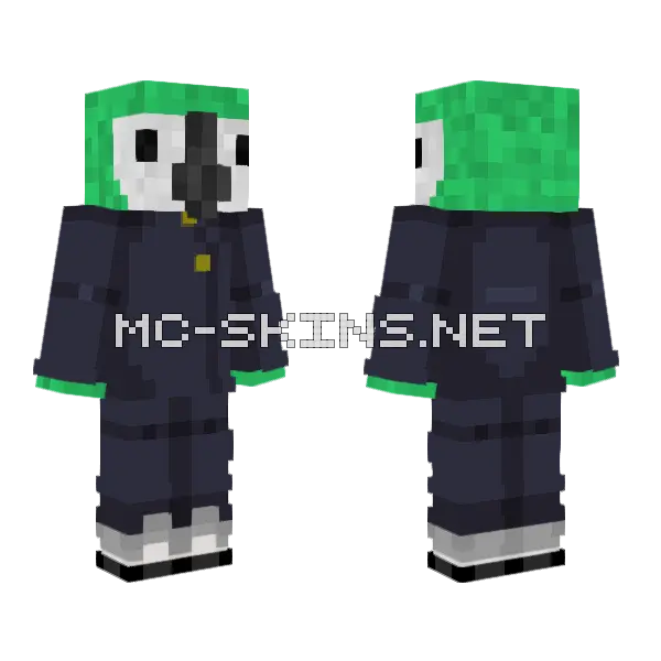 JJK Parrot Skin Minecraft skin, front and back