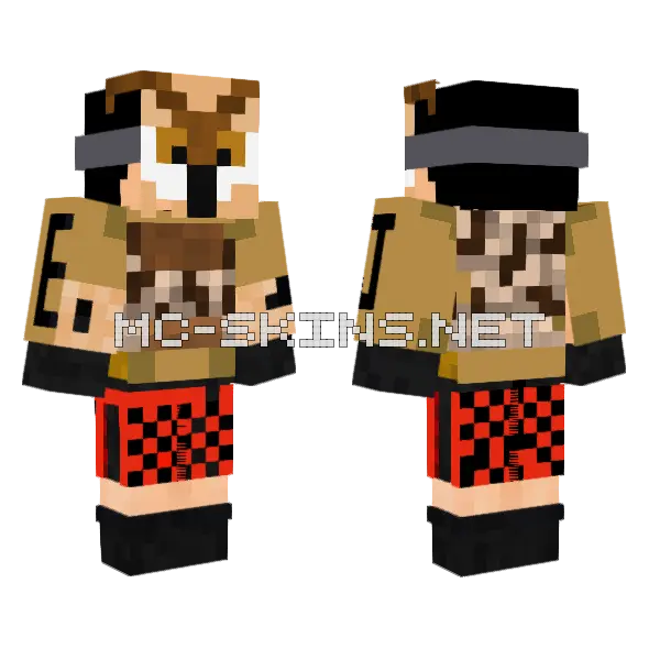 Jme387 Fargan Deer Minecraft skin, front and back