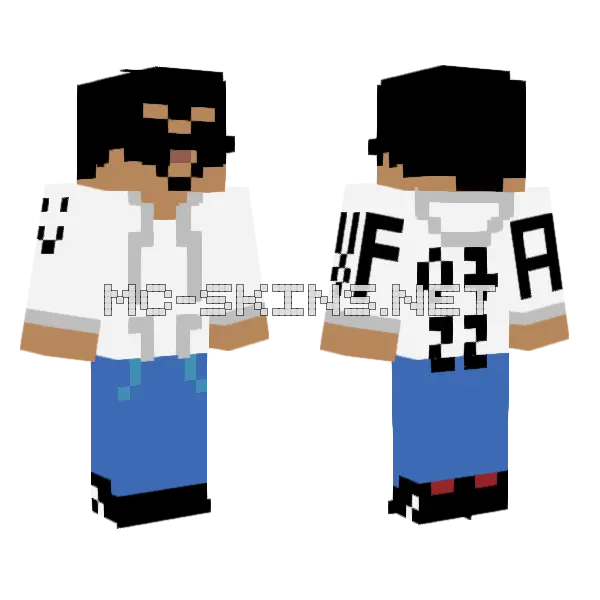 Jme387 Felipin Minecraft skin, front and back