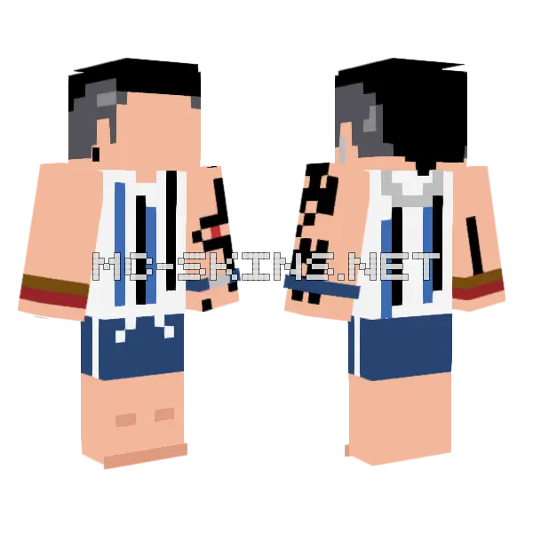 Jme387 Naufrago Cara Minecraft skin, front and back