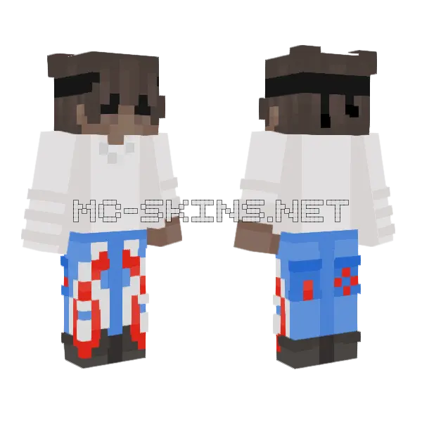 Jncos Cowboy Minecraft skin, front and back