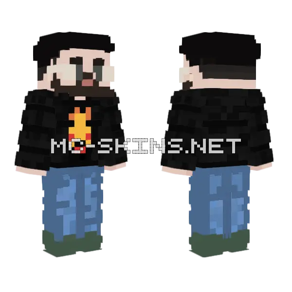 Joeyy Minecraft skin, front and back
