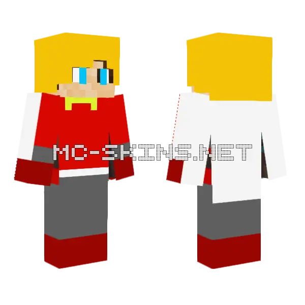 Johan Van Horst Rode Ridder Minecraft skin, front and back
