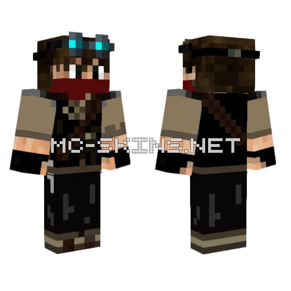 John Taurus Bendanna Minecraft skin, front and back
