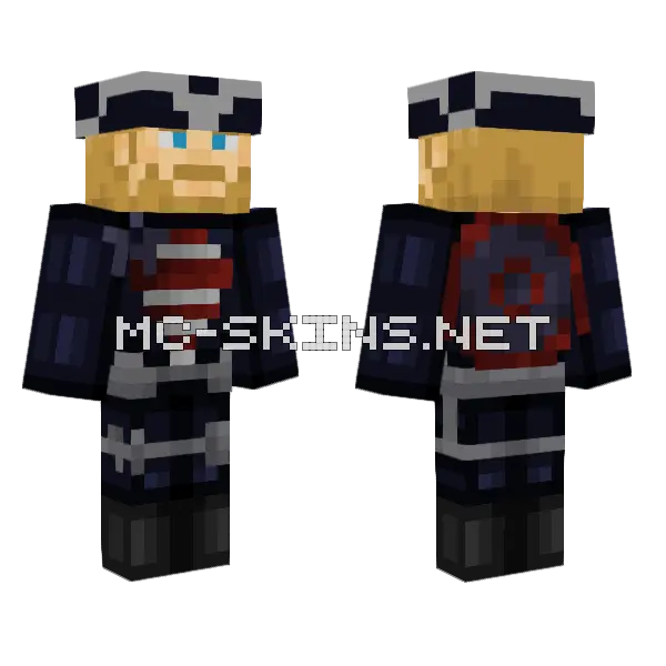 John Walker W Pirate Hat Minecraft skin, front and back