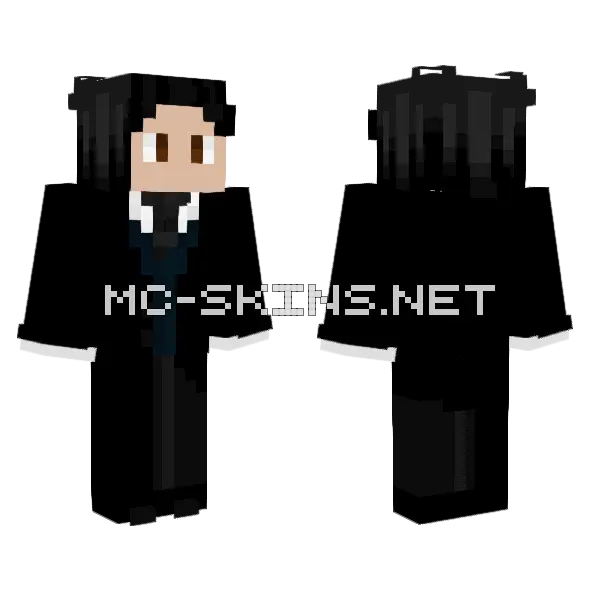 John Wick Suit Minecraft skin, front and back