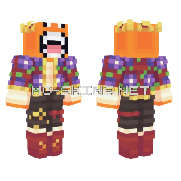 Johndubuc The Ruby Champions Minecraft skin, front and back