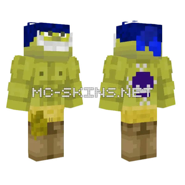 Jojo Shrek Minecraft skin, front and back