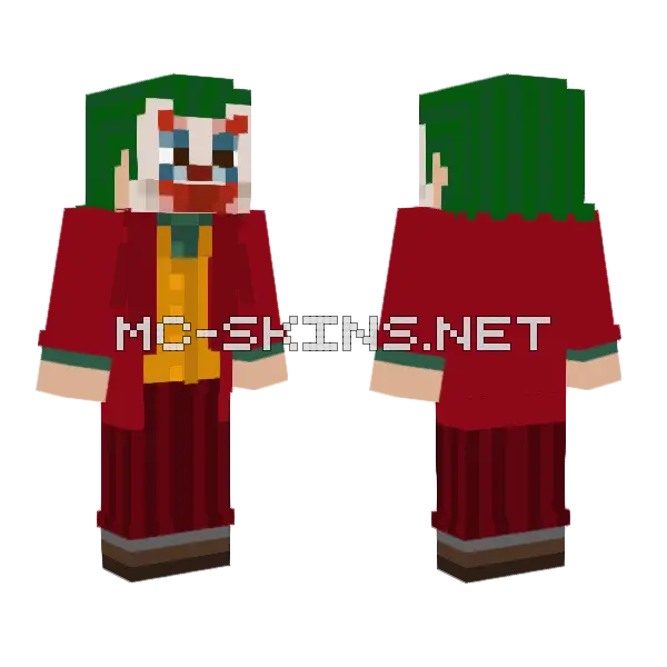 Joker 2019 Skin Minecraft skin, front and back