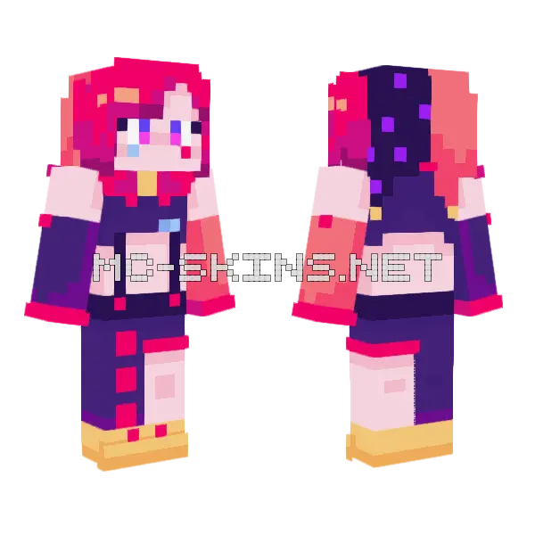 Joker Buro Minecraft skin, front and back