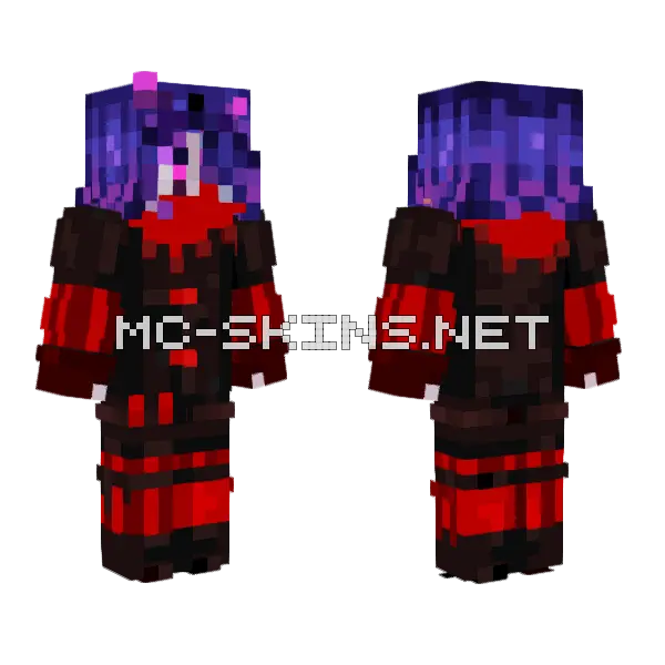 Joker Card Zyro Minecraft skin, front and back