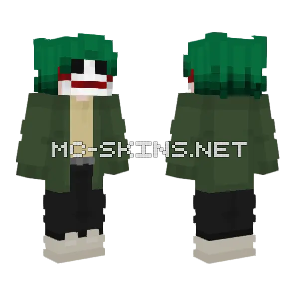 Joker Francis Minecraft skin, front and back