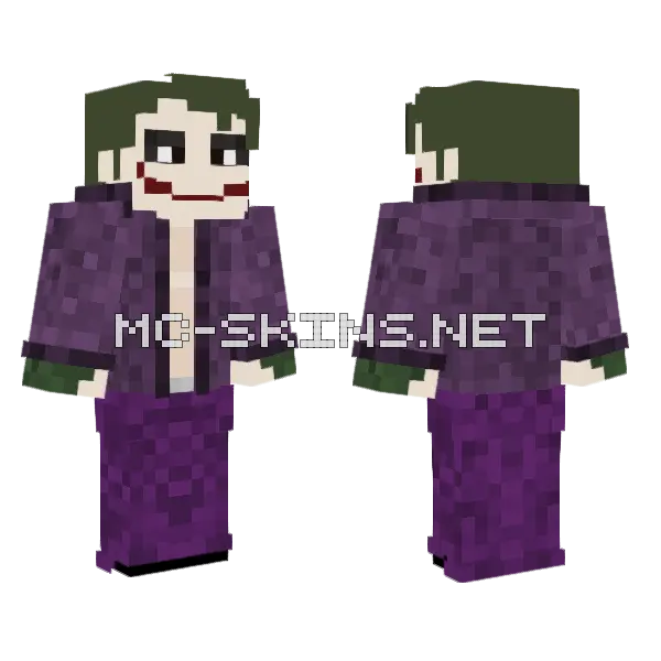 Joker Jon Moxley Minecraft skin, front and back