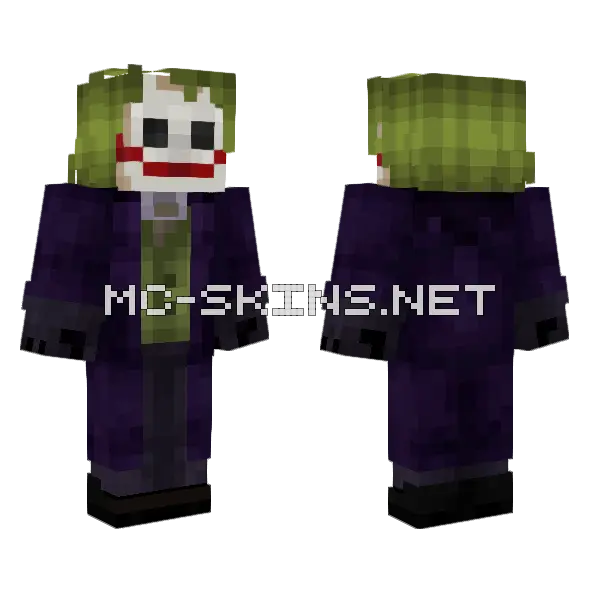 Joker Skin Minecraft skin, front and back