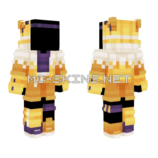Jolteon Ob Fem Minecraft skin, front and back