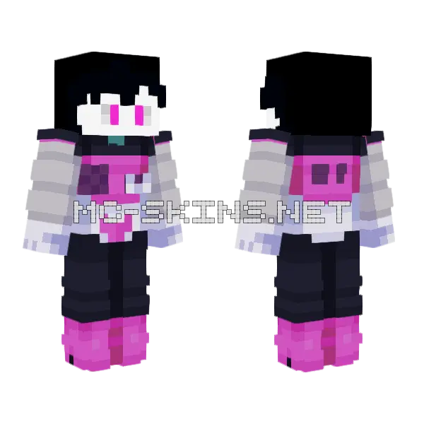Jonah As Mettaton Minecraft skin, front and back