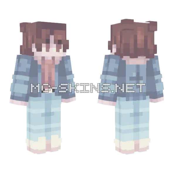 Jonathan Byers Minecraft skin, front and back