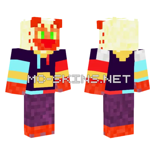 Jonathan Kin Minecraft skin, front and back