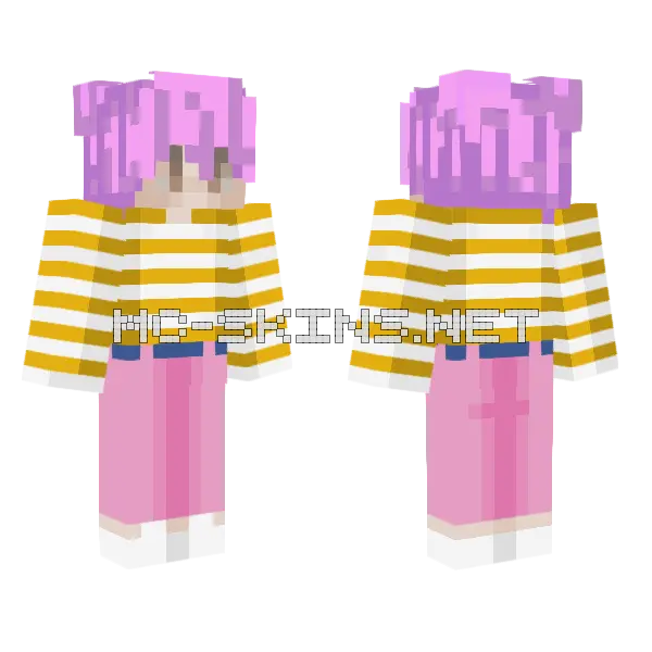 Jonh Minecraft skin, front and back