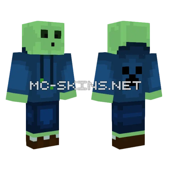 Joshie Slime Boyyy Minecraft skin, front and back