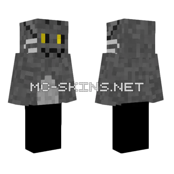 Josie The Half Cat Minecraft skin, front and back