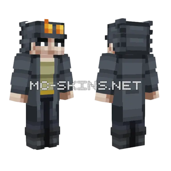 Jotaro Kujo Minecraft skin, front and back