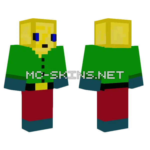 Juan The Sulfur Cube Fixed Minecraft skin, front and back
