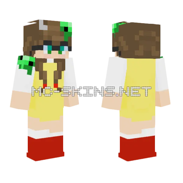 Juanaflippa Glassesfixed From Mimiiiad Minecraft skin, front and back