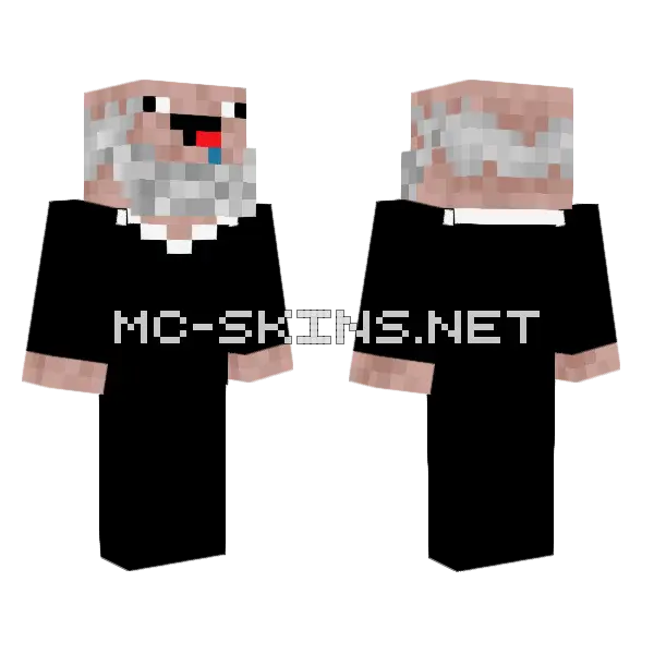 Judge Brampa Minecraft skin, front and back