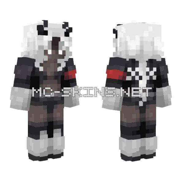 Judgment Minecraft skin, front and back