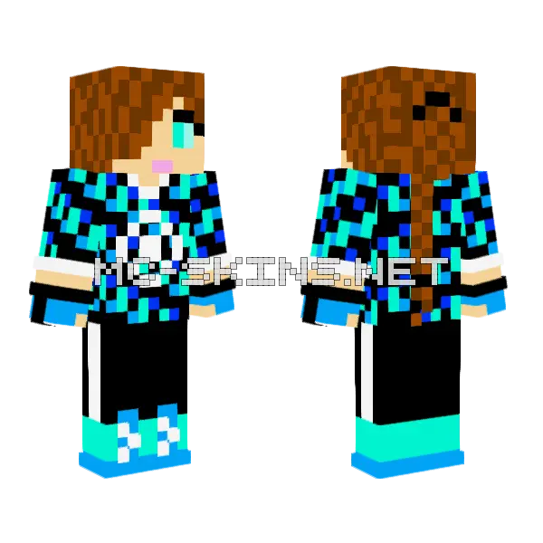 Judith Puppaws Minecraft skin, front and back