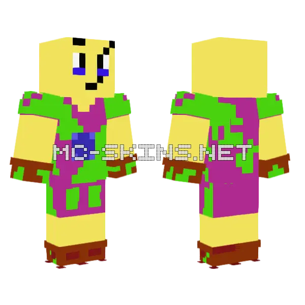 Jugador de Futbol Americano Minecraft skin, front and back