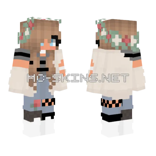 Julia Minecraft skin, front and back