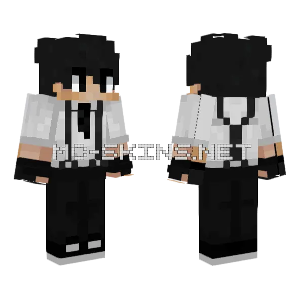 Julian In Overalls Minecraft skin, front and back