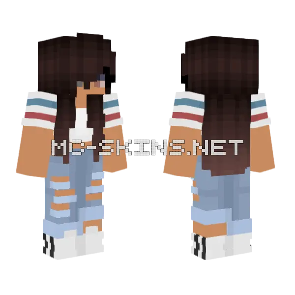 Julie Minecraft skin, front and back