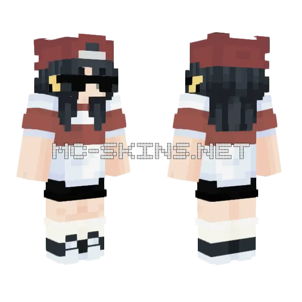 Julzz Normal Minecraft skin, front and back