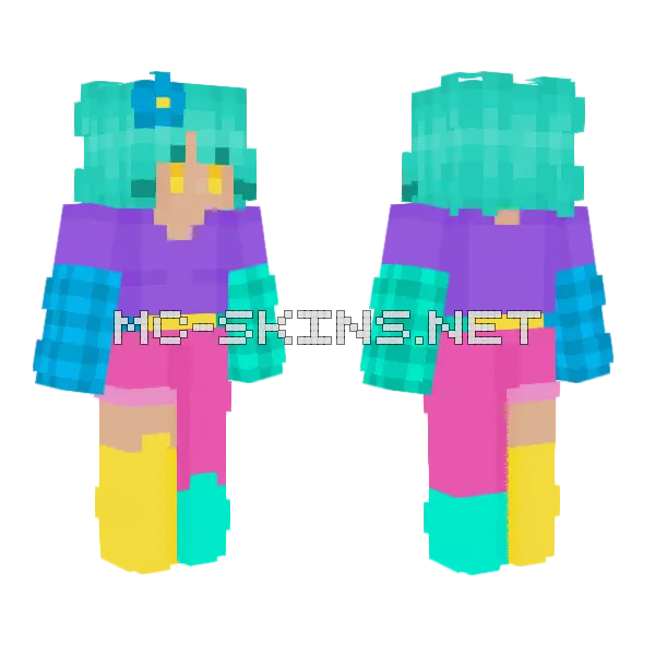 Jumble Raffle Base Minecraft skin, front and back