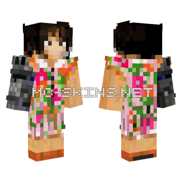 Jun Togawa Minecraft skin, front and back
