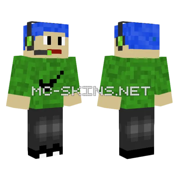 Junge Minecraft skin, front and back