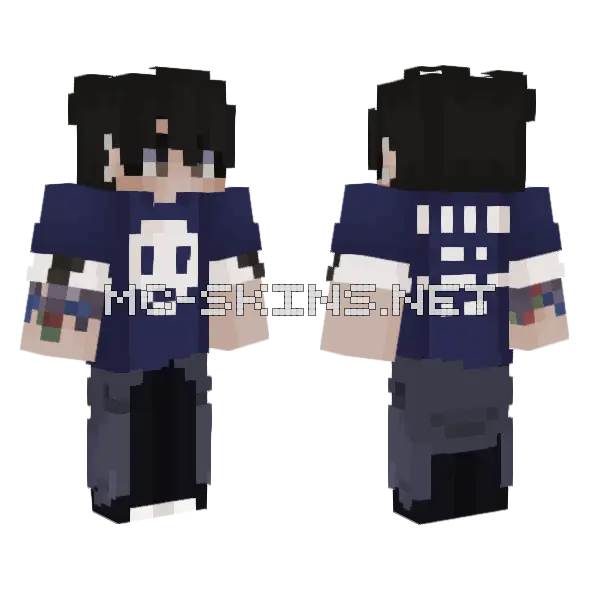 Jungkook Skin Minecraft skin, front and back