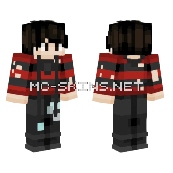 Jungkook War Of Hormone Minecraft skin, front and back