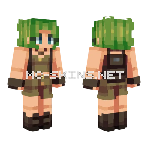 Jungle Expedition Gift Minecraft skin, front and back